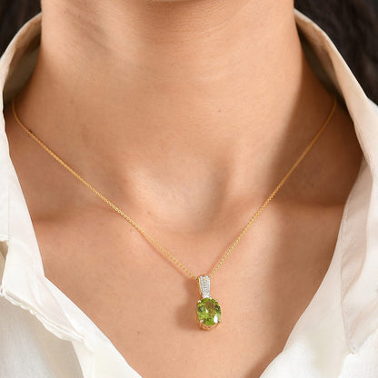 Gemstone Infinity Bloom Pendant Necklace with Moissanite