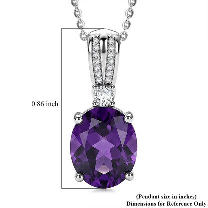 Gemstone Infinity Bloom Pendant Necklace with Moissanite