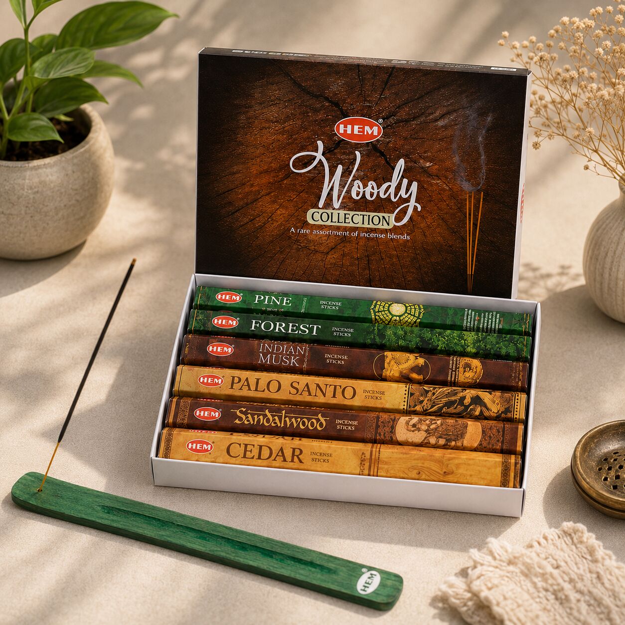 Woody Incense Gift Pack – 120 Sticks