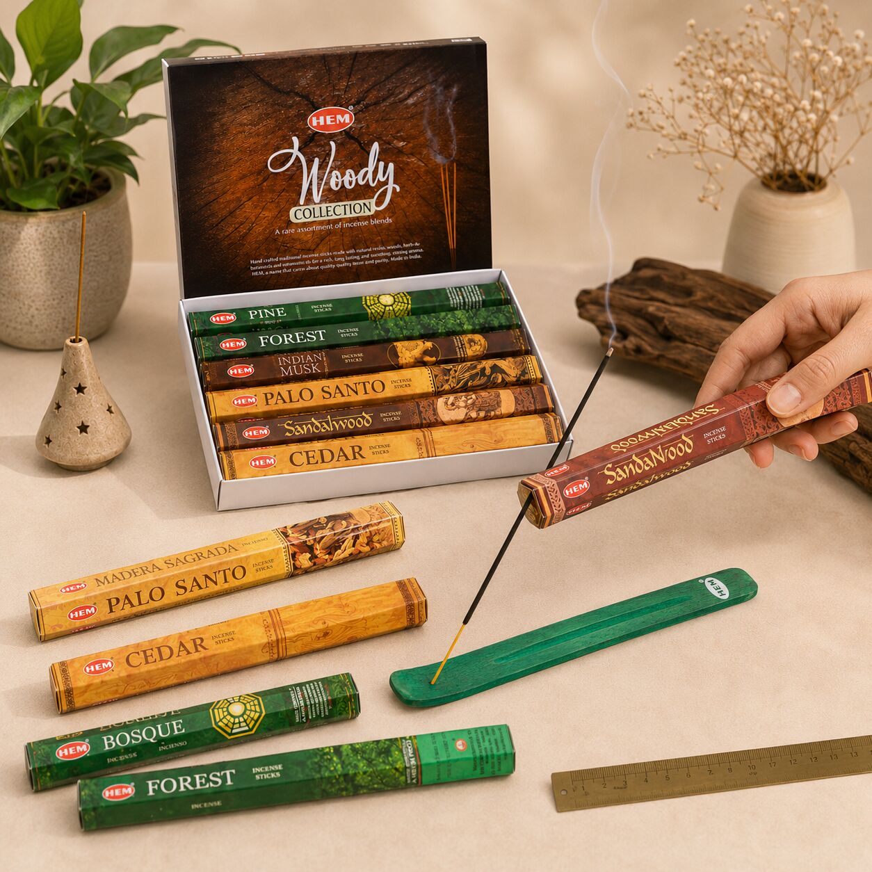Woody Incense Gift Pack – 120 Sticks