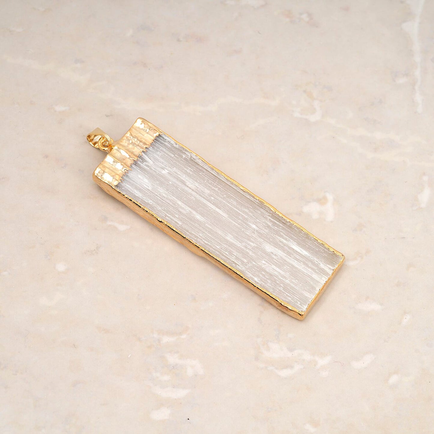 Selenite Crystal Pendant – Cleanse & Clarify