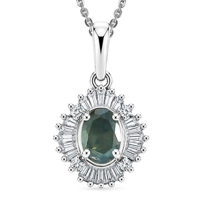 Alexandrite and Diamond Pendant Necklace – Transformation, Clarity and Balance
