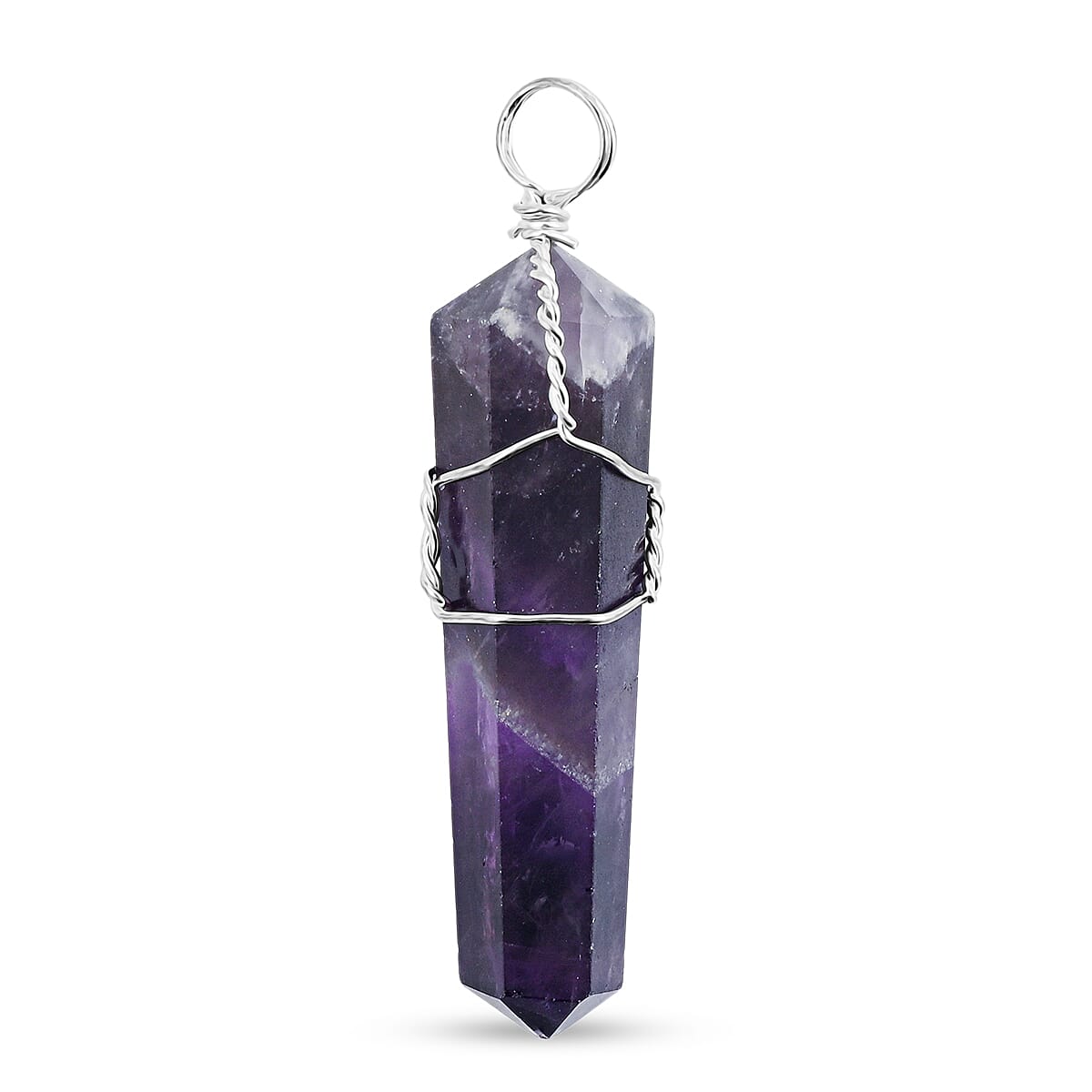 Statement Wire-Wrapped Crystal Point Pendant