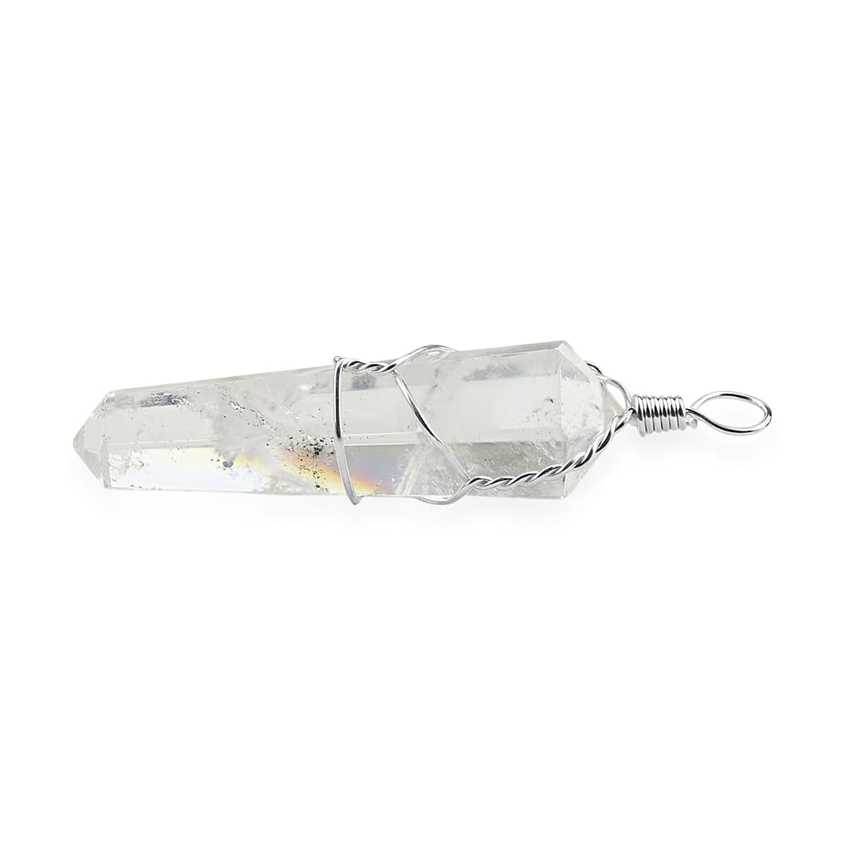 Statement Wire-Wrapped Crystal Point Pendant