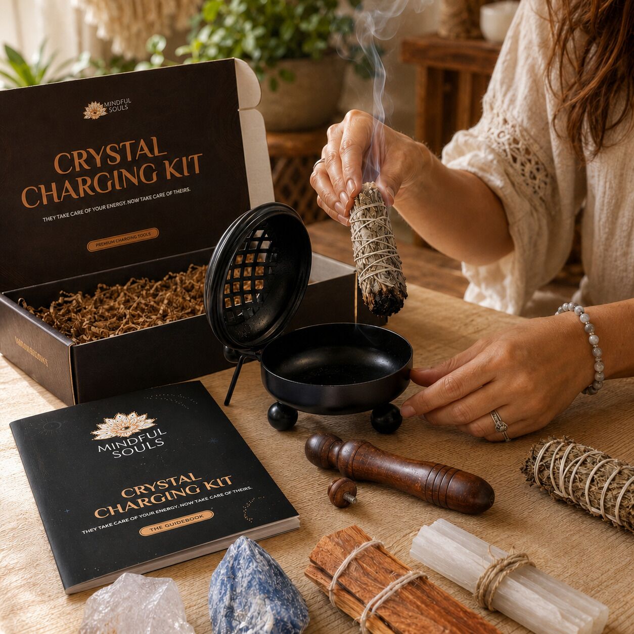 Energy Cleansing Kit with Sage & Palo Santo