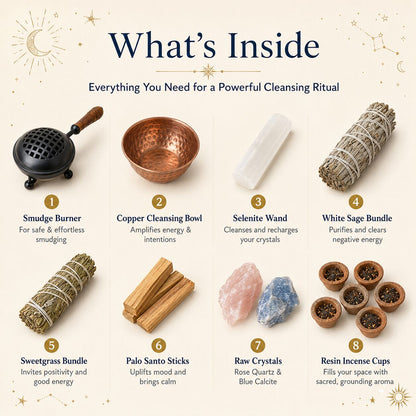 Energy Cleansing Kit with Sage & Palo Santo