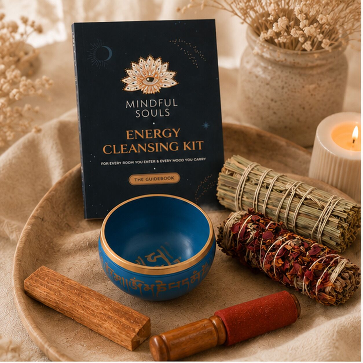 Crystal Charging Kit with Selenite & Sage