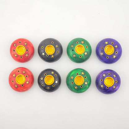 Set of 8 Mini Incense Burners – Cone and Stick Holders