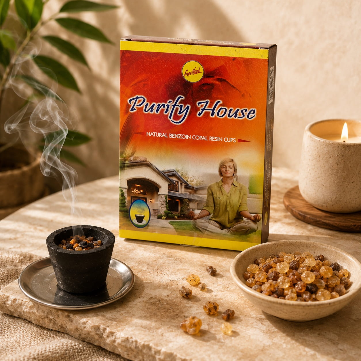 Purify House Benzoin Resin Incense Cups