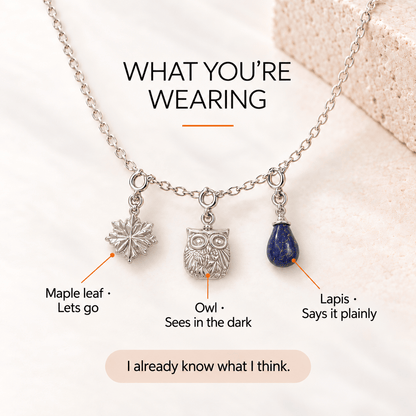Wisdom Charm Set – Trust Your Gut & Stop Overthinking