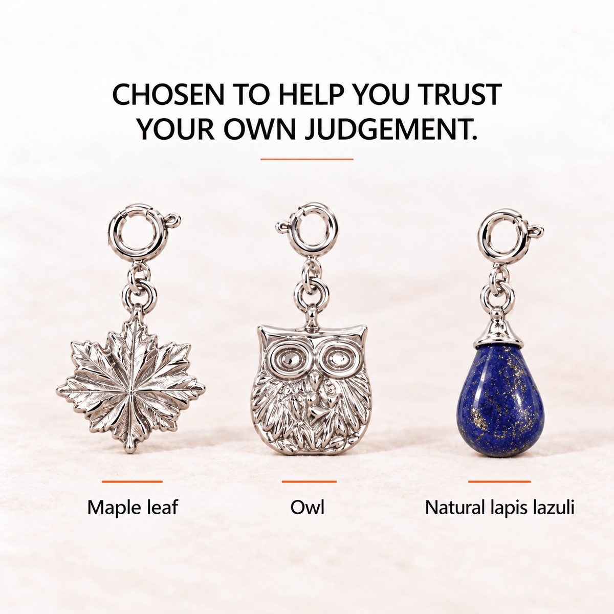 Wisdom Charm Set – Trust Your Gut & Stop Overthinking