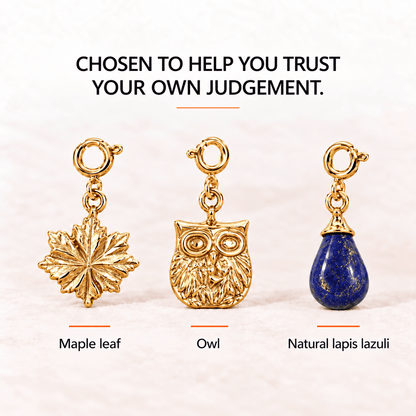 Wisdom Charm Set – Trust Your Gut & Stop Overthinking