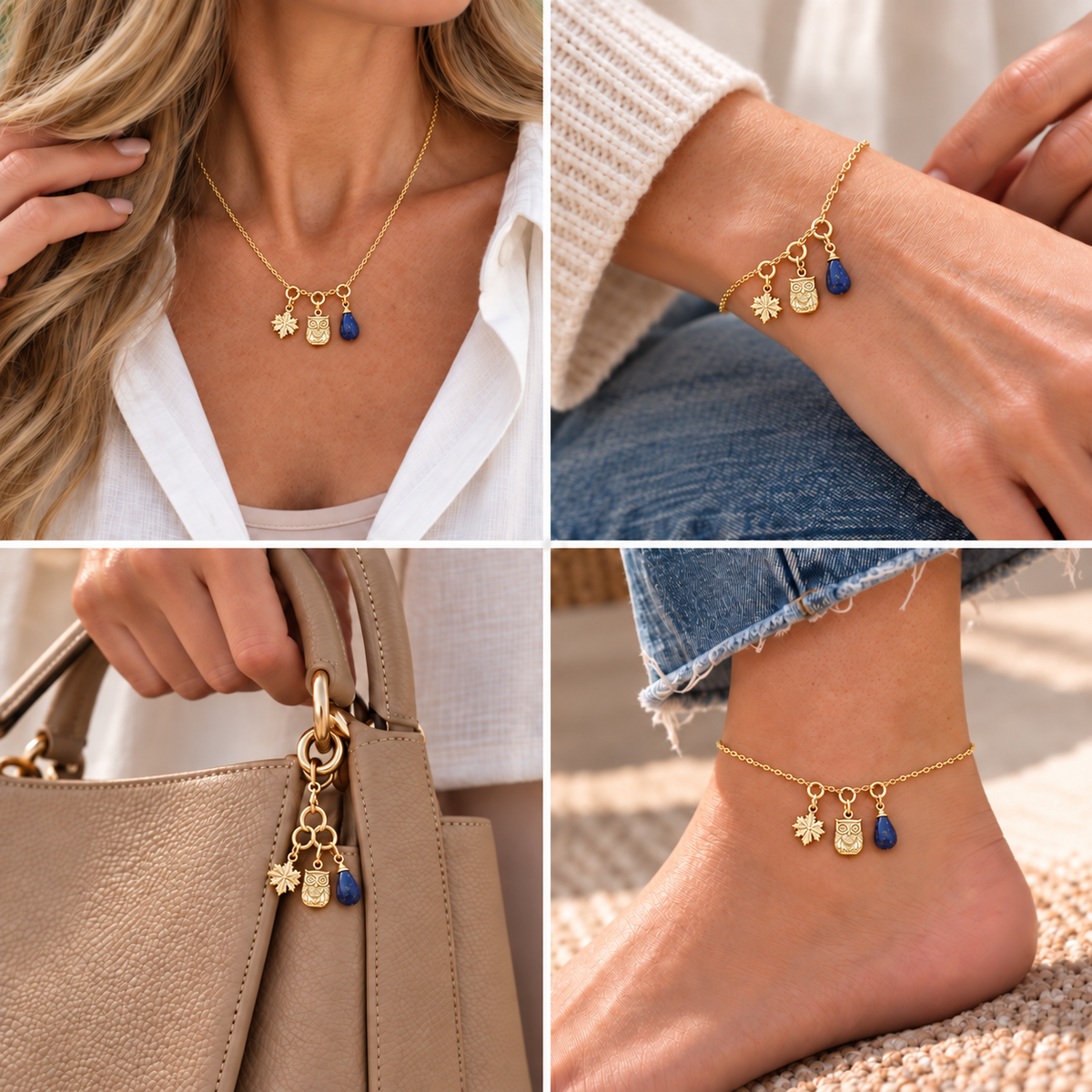 Wisdom Charm Set – Trust Your Gut & Stop Overthinking