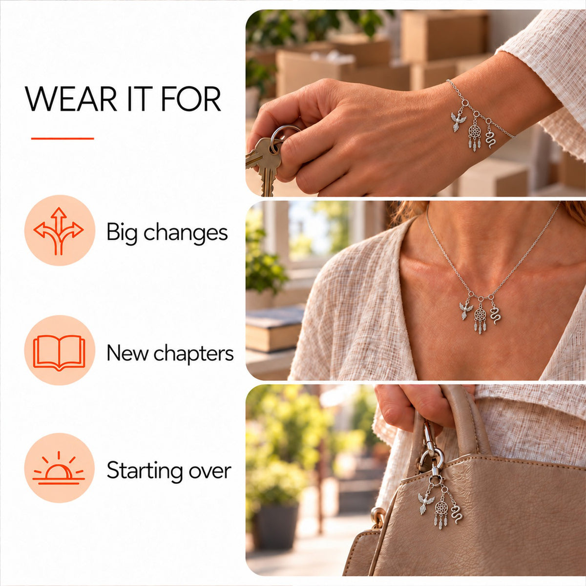 Transformation Charm Set – Embrace Change & Let Go