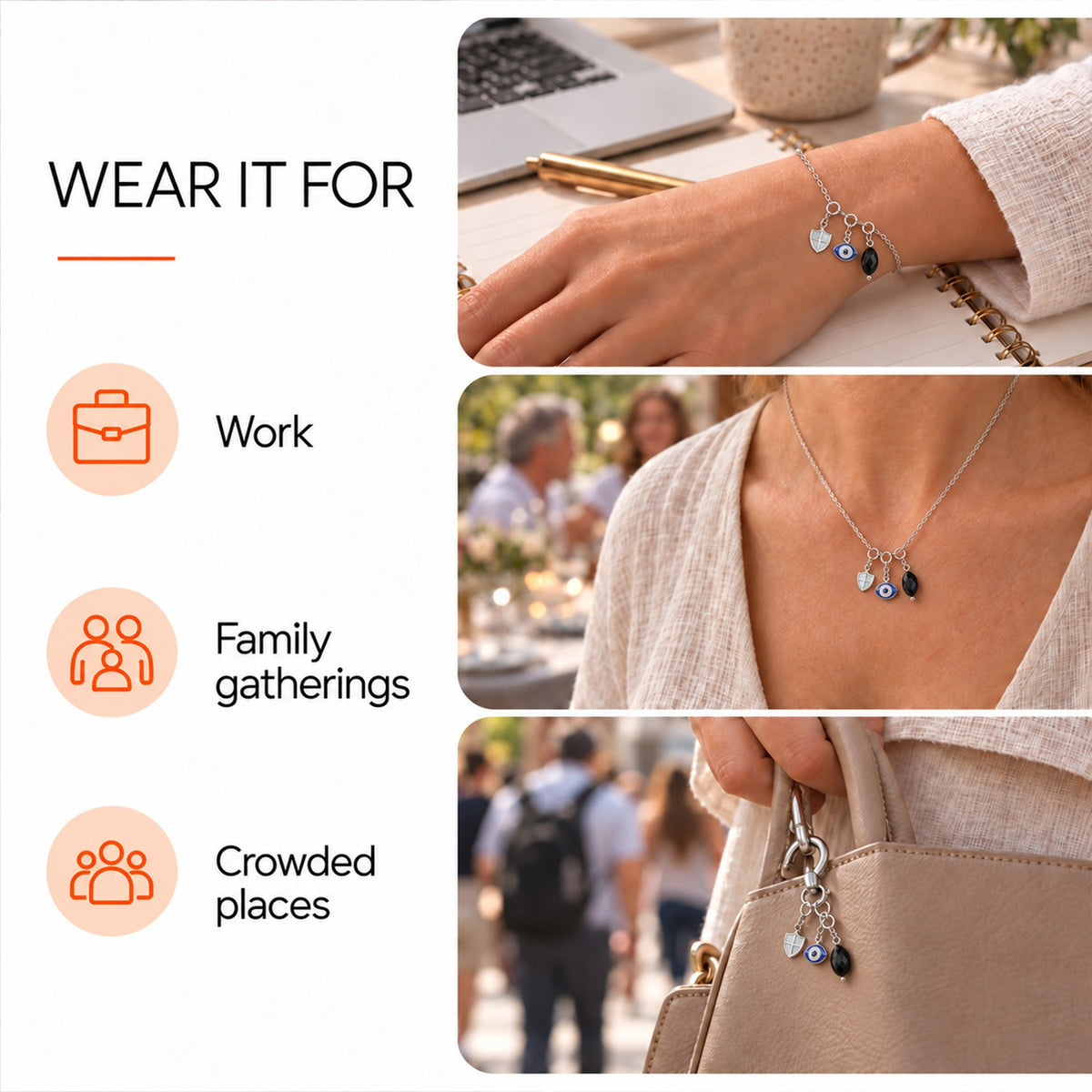 Protection Charm Set – Guard Your Energy & Block Vibes