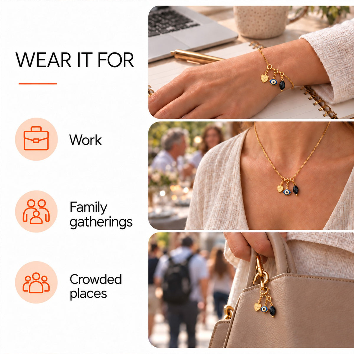 Protection Charm Set – Guard Your Energy & Block Vibes