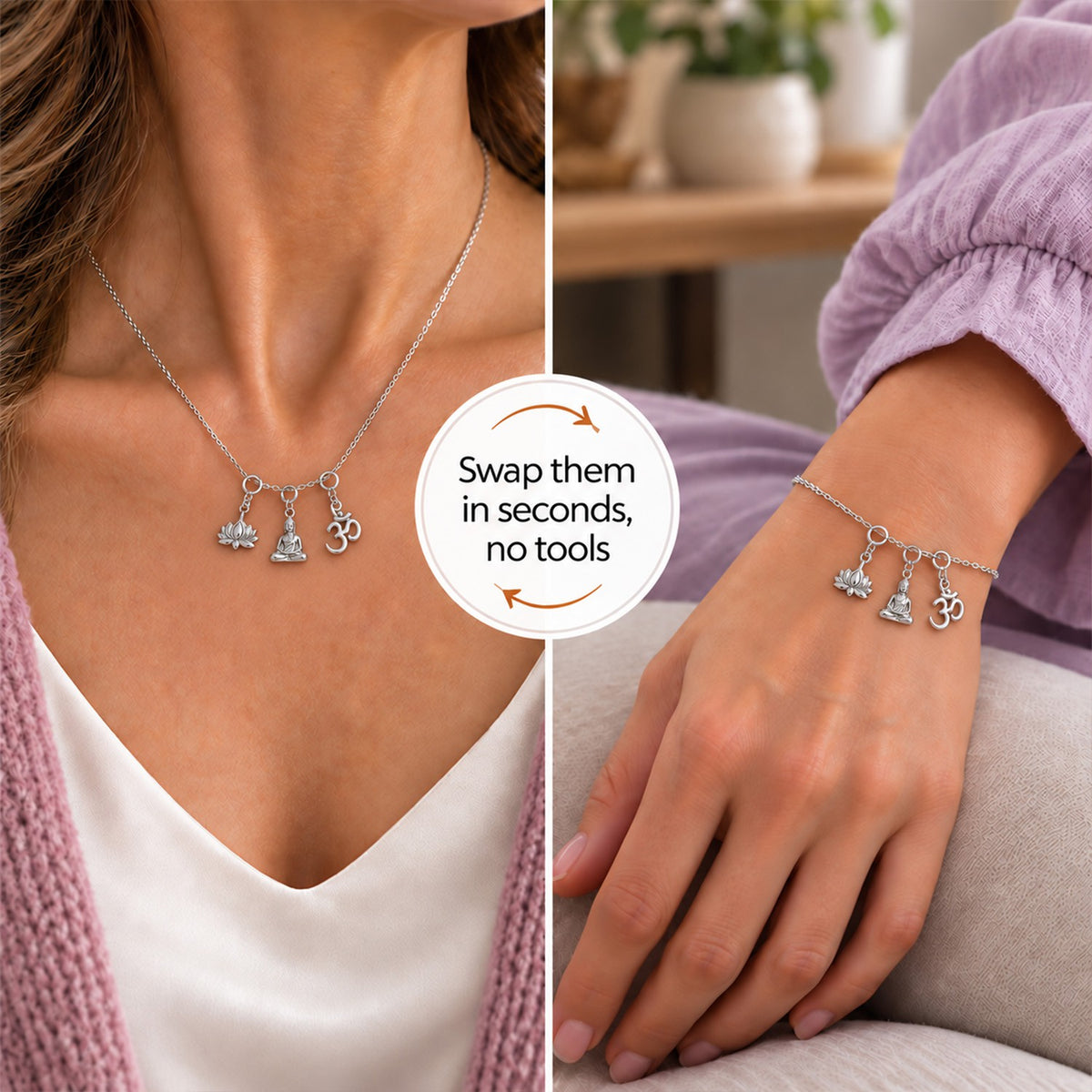 Inner Peace Charm Set – Keep Calm Through Daily Chaos