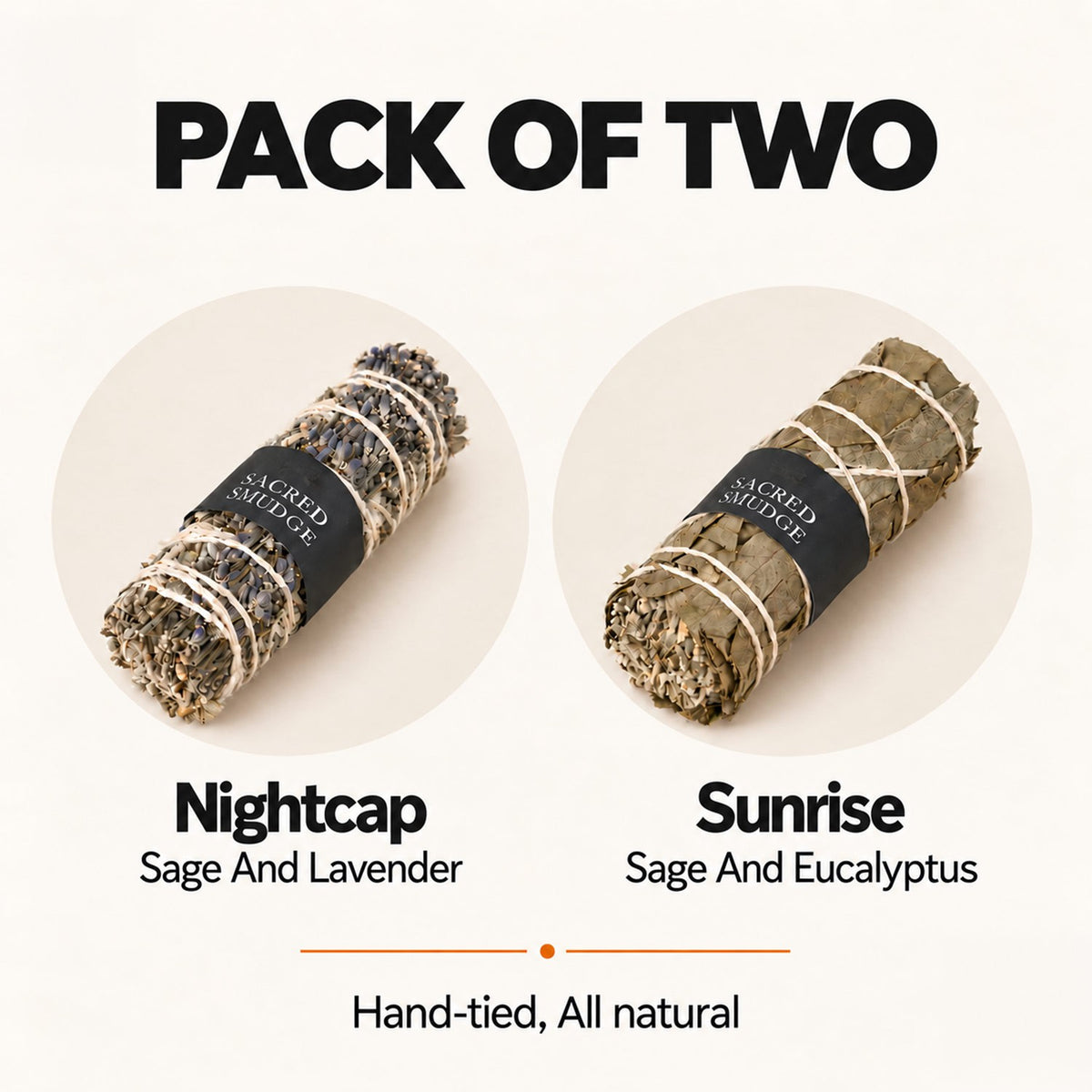 Natural Sage Bundles Set – Botanical Smudge Sticks Pack