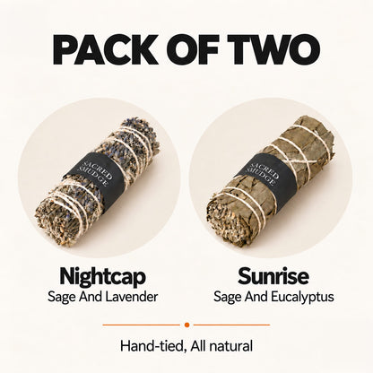 Natural Sage Bundles Set – Botanical Smudge Sticks Pack