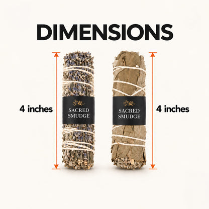 Natural Sage Bundles Set – Botanical Smudge Sticks Pack