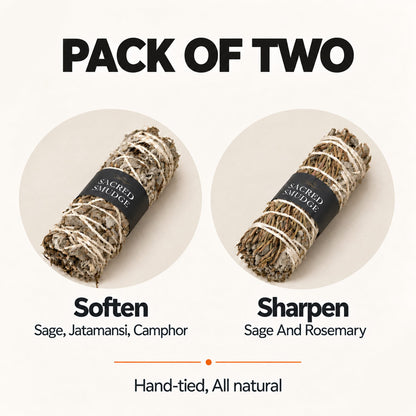 Natural Sage Bundles Set – Botanical Smudge Sticks Pack