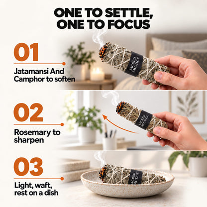 Natural Sage Bundles Set – Botanical Smudge Sticks Pack