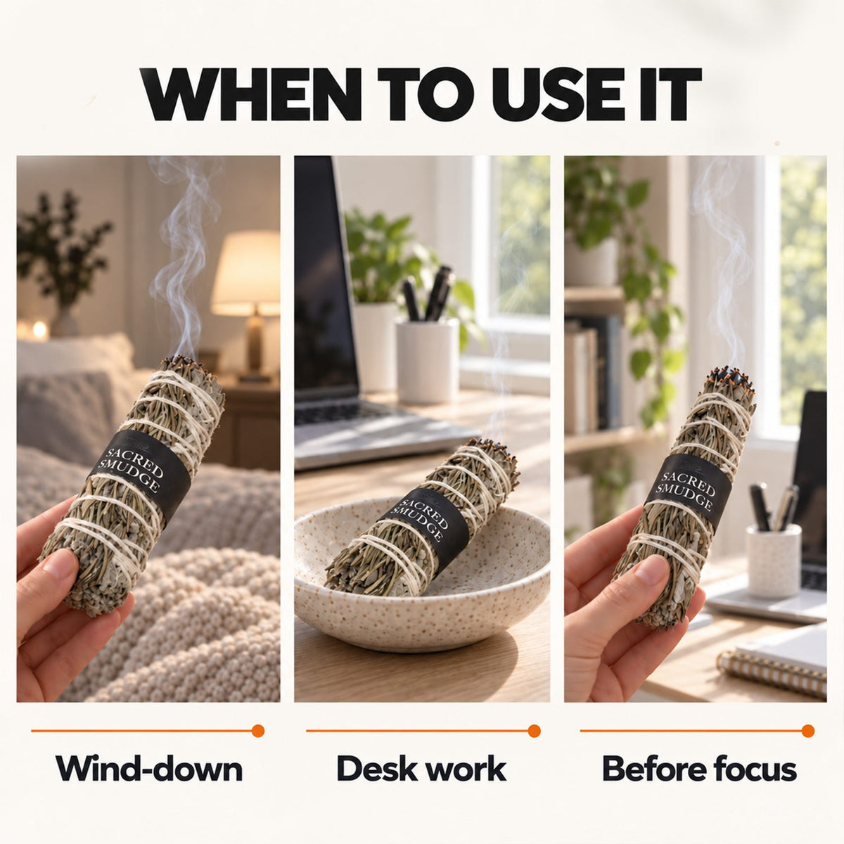 Natural Sage Bundles Set – Botanical Smudge Sticks Pack