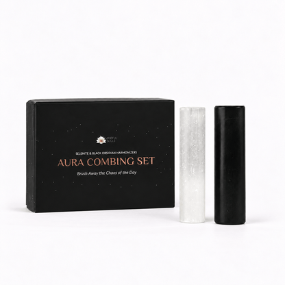 Selenite and Obsidian Wand Set – Energy Balance