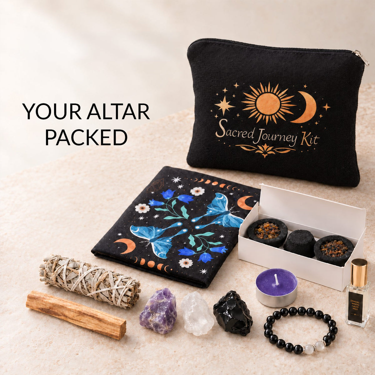 Travel Ritual Kit – 14 Pocket - Sized Ritual Tools