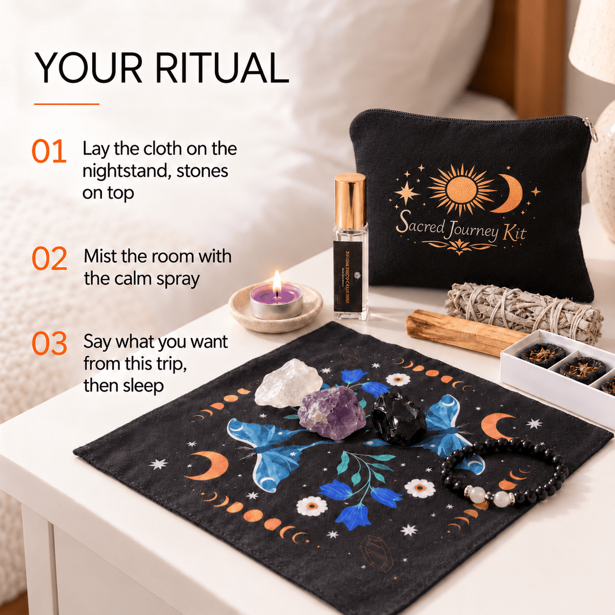 Travel Ritual Kit – 14 Pocket - Sized Ritual Tools