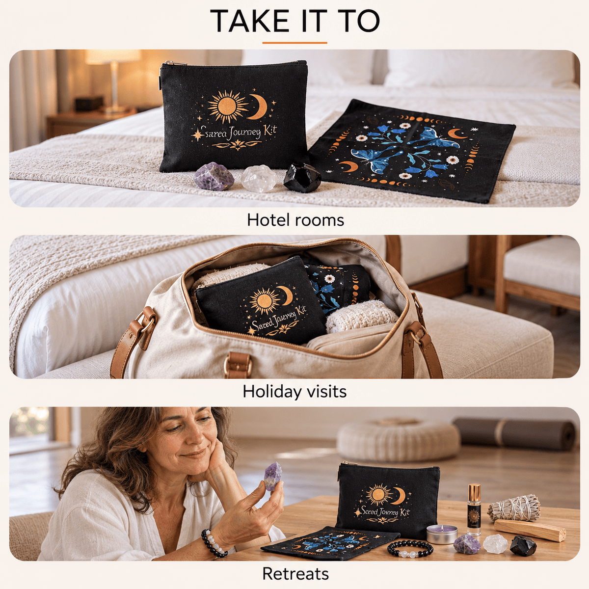 Travel Ritual Kit – 14 Pocket - Sized Ritual Tools