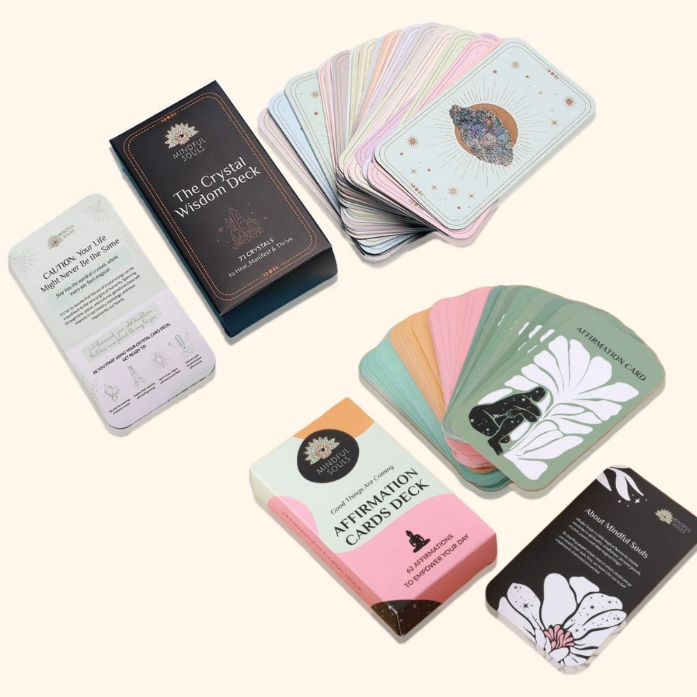 Affirmations & Crystal Card Decks Bundle