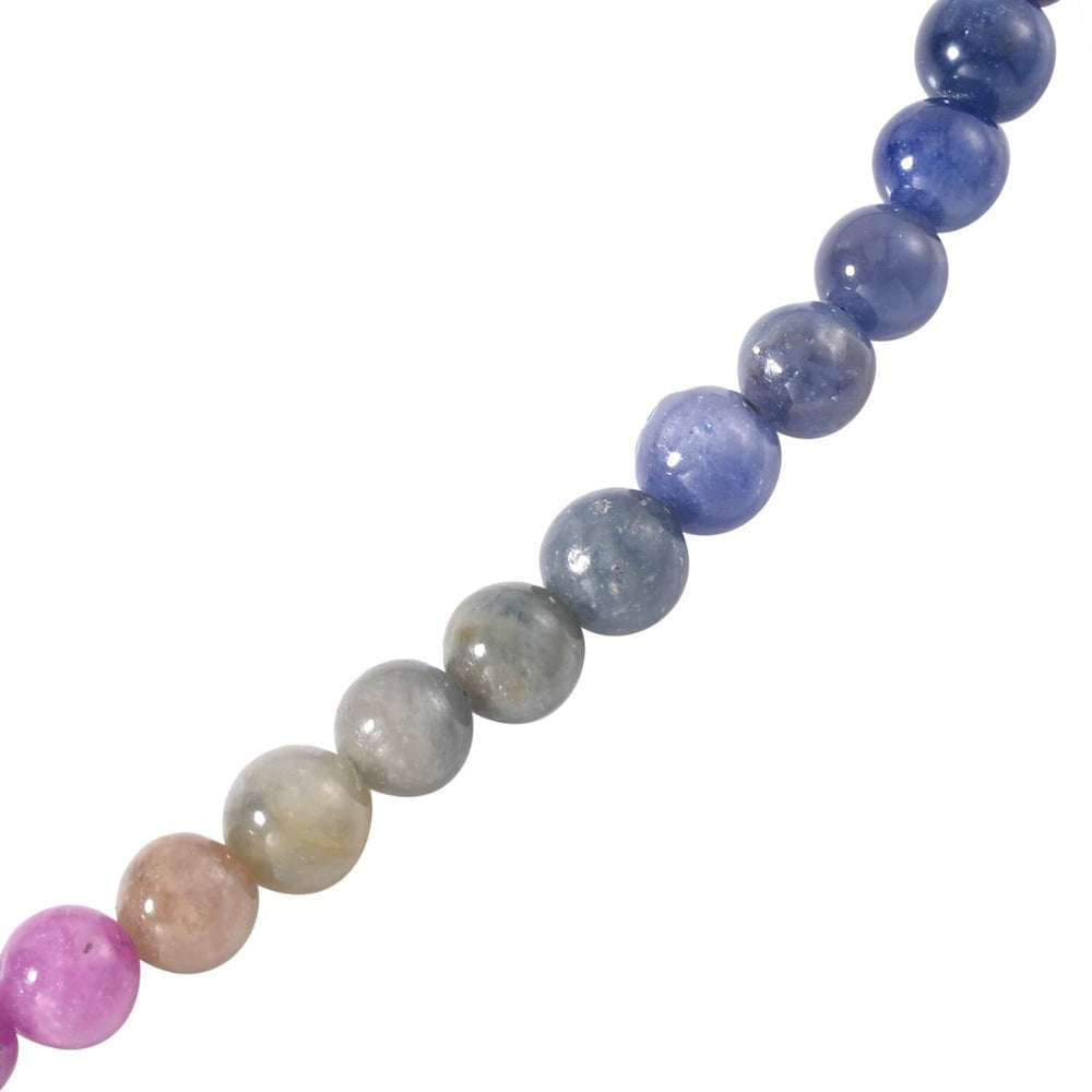 Sapphire and African Ruby (FF) Beaded Necklace