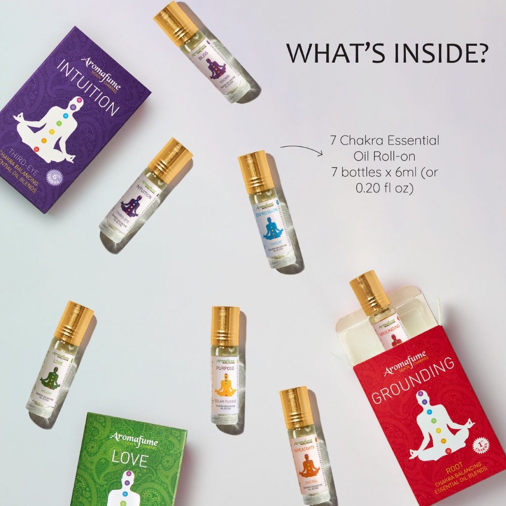 7 Chakra Essential Oils Roll On Gift Set