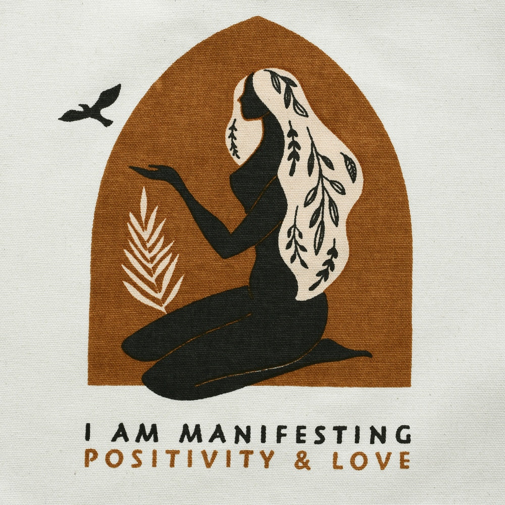 Positivity and Love Manifestation Tote Bag