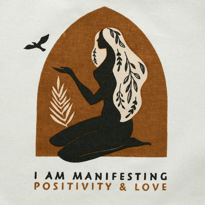 Positivity and Love Manifestation Tote Bag