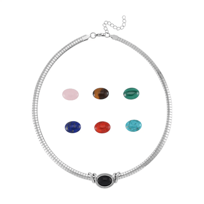 Interchangeable Gemstone Necklace