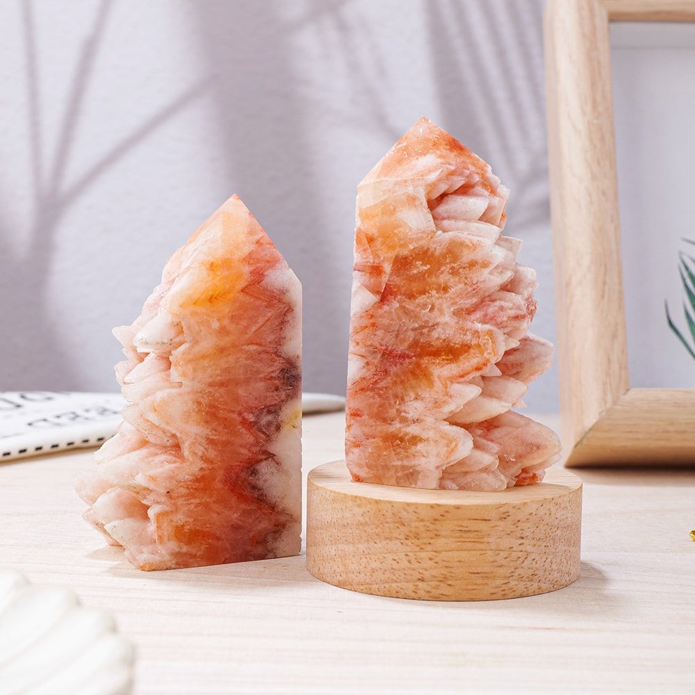 Red Tooth Agate Crystal Tower