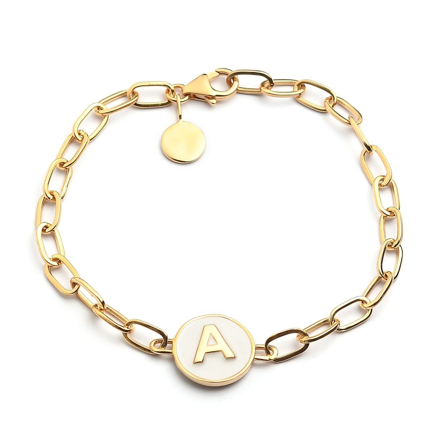 Letter Initial Paperclip Bracelet – An Elegant Twist on Personal Expression