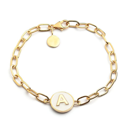 Letter Initial Paperclip Bracelet – An Elegant Twist on Personal Expression