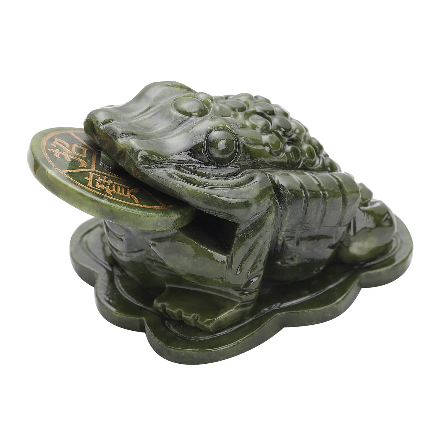 Hand Carved Feng Shui Wealth Money Toad Frog Serpentine