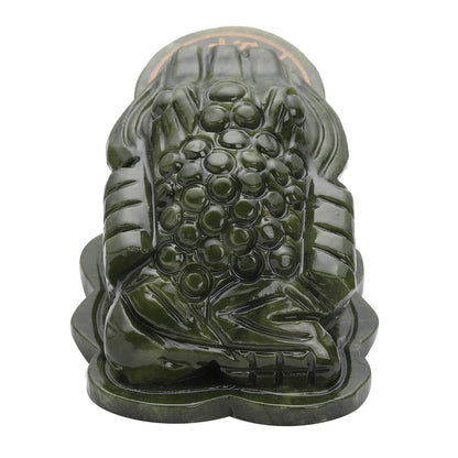 Hand Carved Feng Shui Wealth Money Toad Frog Serpentine