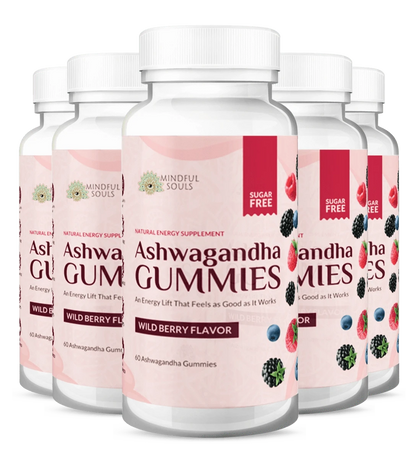 Zen Energy: Sugar Free Natural Ashwagandha Vitality Gummies x 6 Bottles