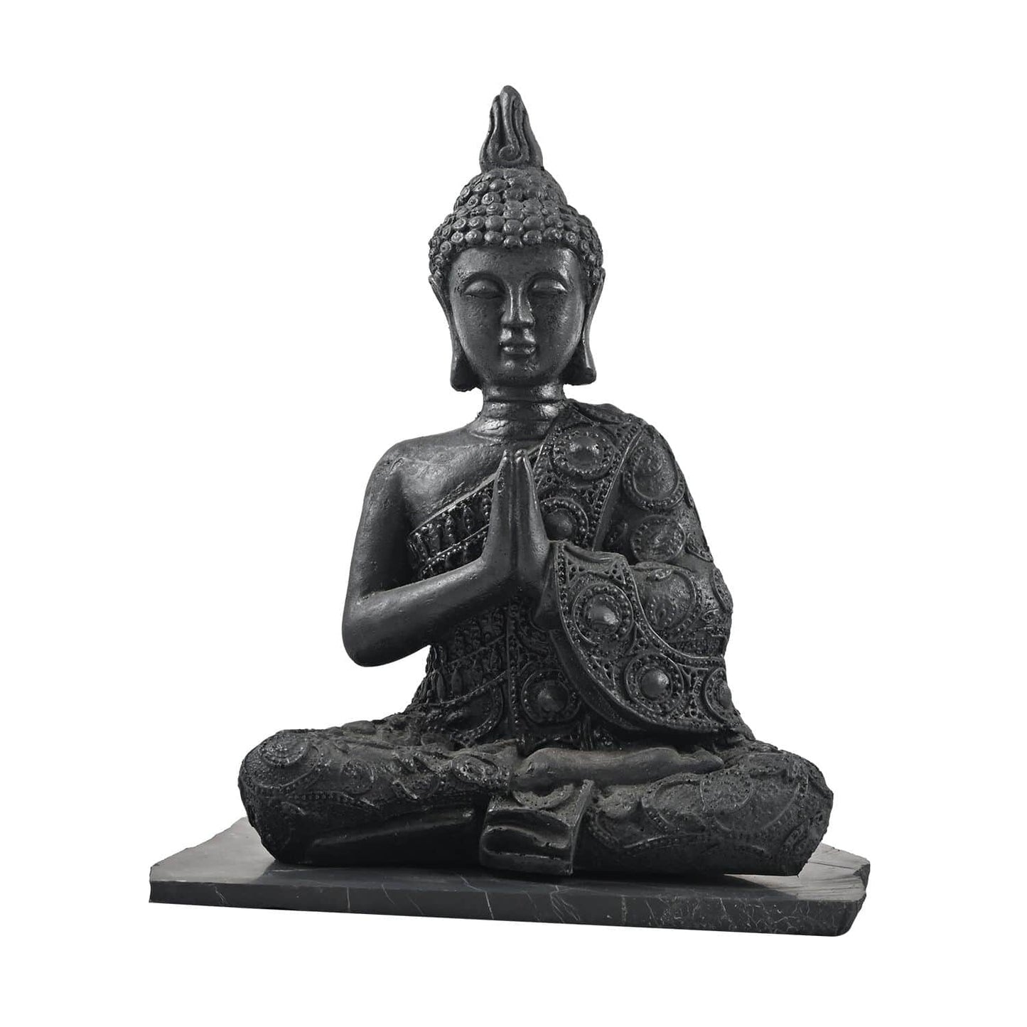 Natural Shungite Stone Buddha Statue