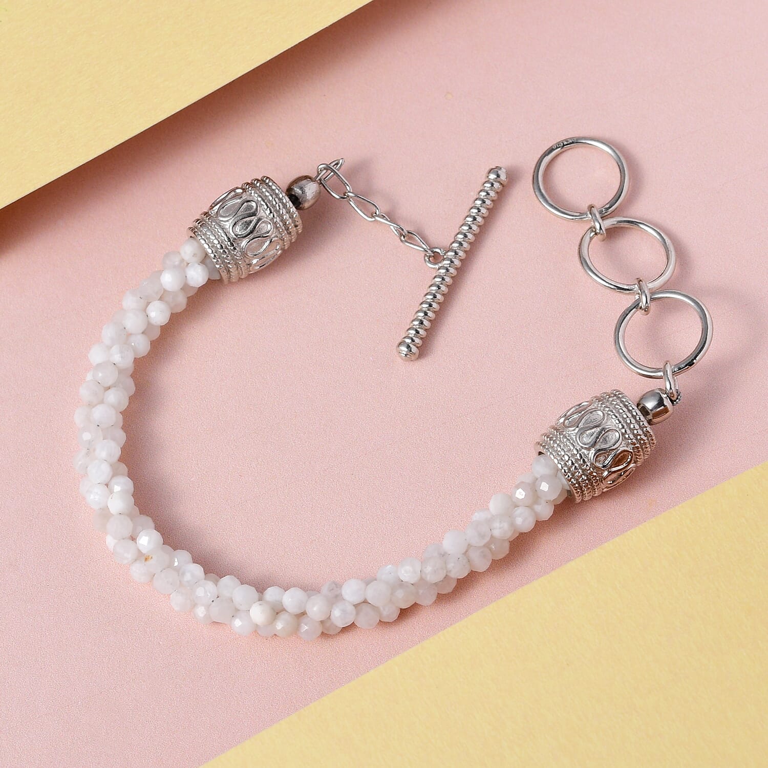 Rainbow Moonstone Platinum Bracelet – A Spark For Personal Growth
