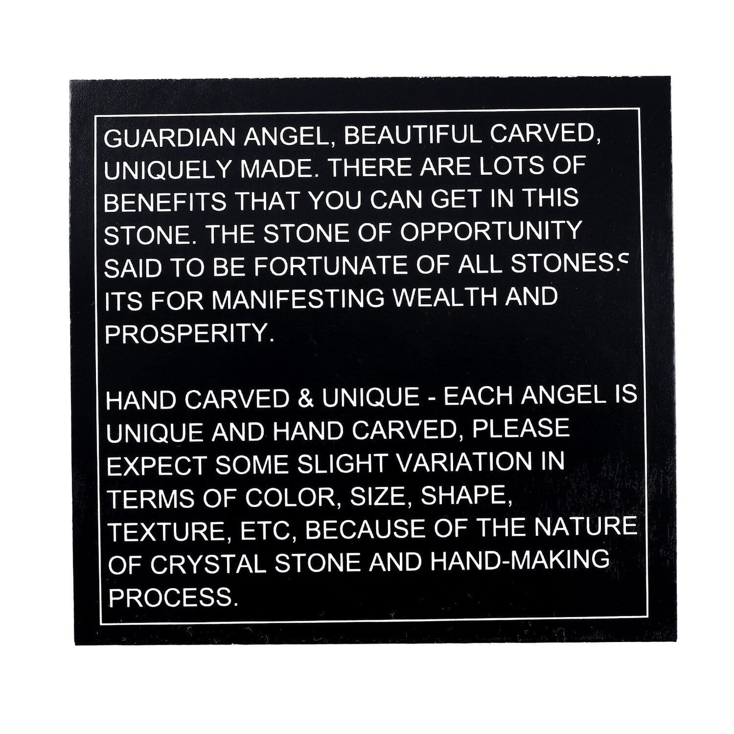 Hand Carved Labradorite Angel – For Aura Protection
