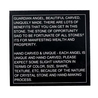 Hand Carved Labradorite Angel – For Aura Protection