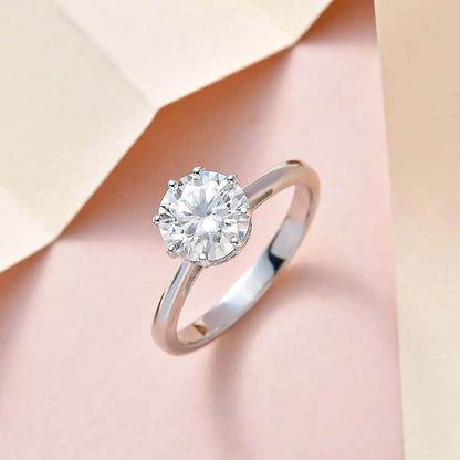 Heart and Arrow Cut Moissanite Ring — Timeless Sparkle & Luxury