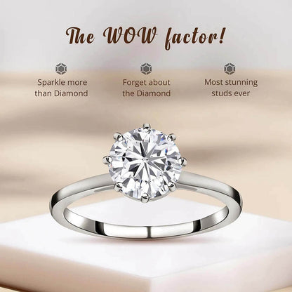 Heart and Arrow Cut Moissanite Ring — Timeless Sparkle & Luxury