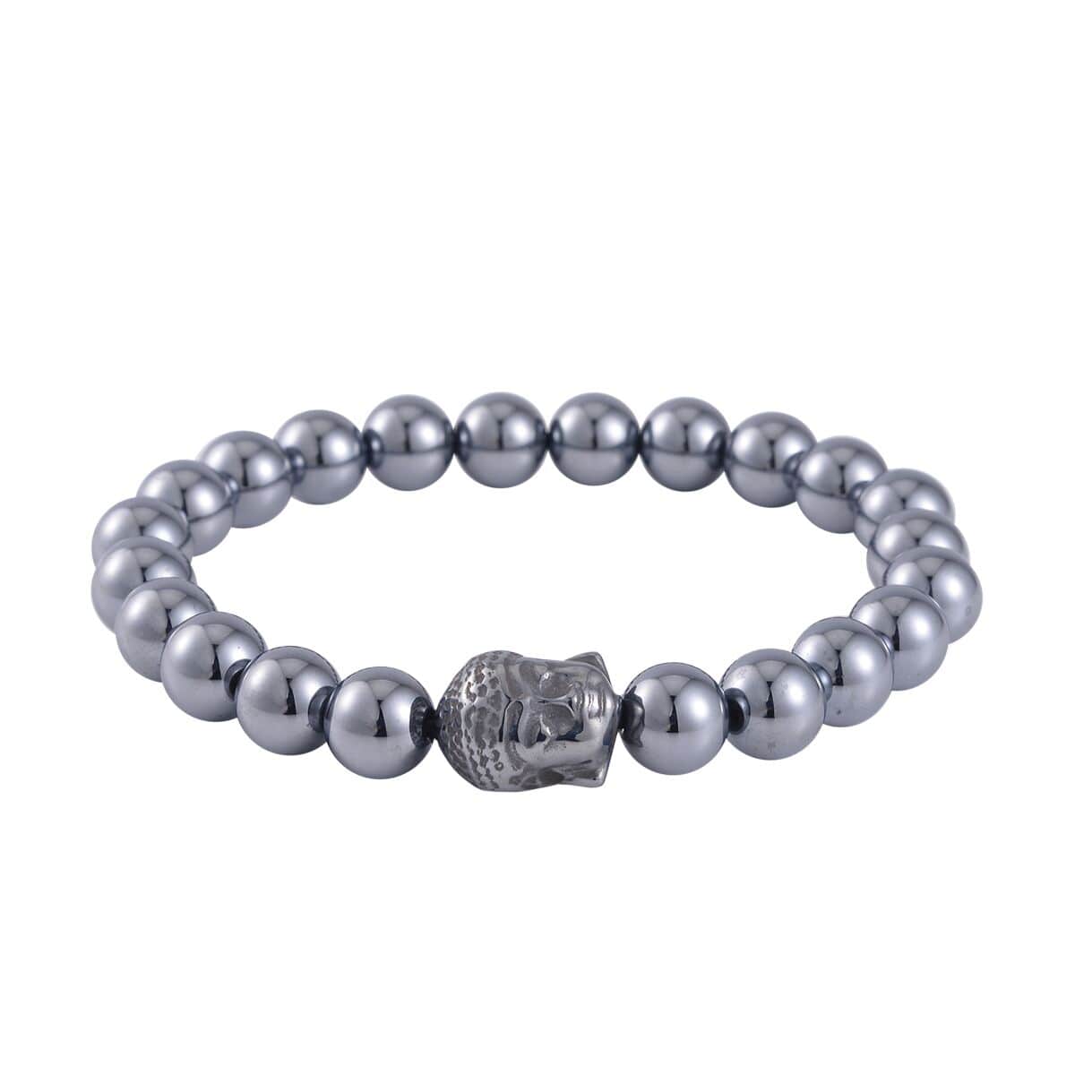 Terahertz Buddha Charm Beaded Bracelet